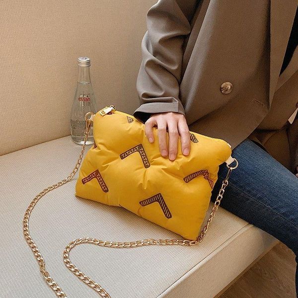 

cross body women bags feather down crossbody bag for leather shoulder casual space padded large capacity tote