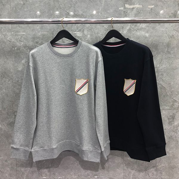 

men's hoodies & sweatshirts fashion also thom marks spring fall clothing with a cotton hoodie man's jacket sweatshirts loose casua, Black