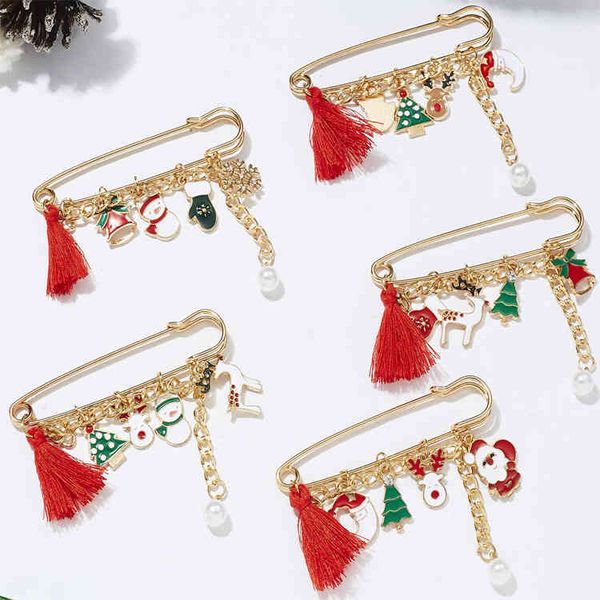 

christmas new korean elk sled fun pin cute accessories brooch jewelry