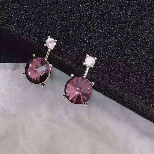 

mini cute sparkle earrings with diamond, Black