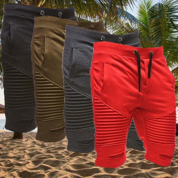 

men's shorts mens beach drawstring short pants gym fitness jogging summer male clothing 2021, White;black