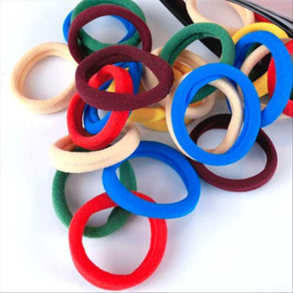 

hair accessories kid dense color30pcs bands baby girl children headbands colorful elastic tie scrunchie rope, Slivery;white