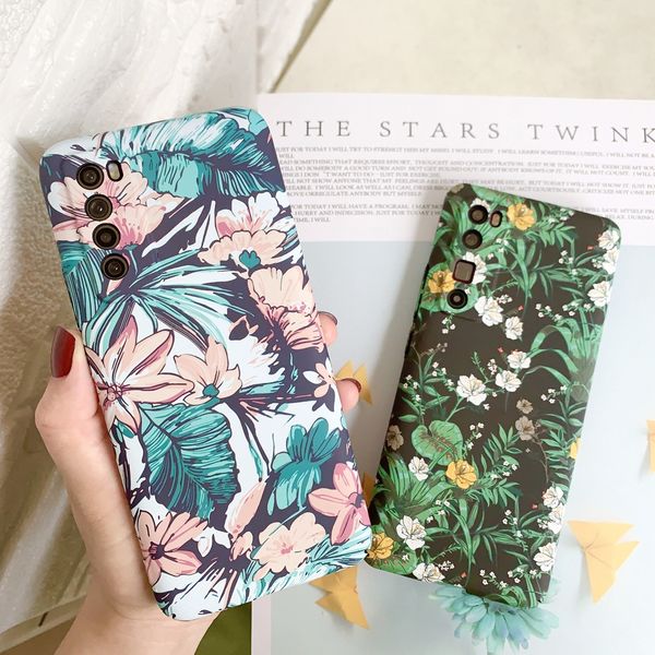 

lx brand luxury luminous 3d relief flower case for huawei p20 lite p30 p40 pro mate 30 40 slim hard cover for huawei nova 5t honor 20 pro