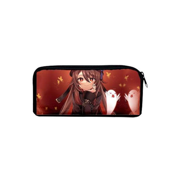 

cosmetic bags & cases 2021 genshin impact hutao xiao venti zhongli kaedehara kazuha kamisato ayaka pencil box child stationery bag student p
