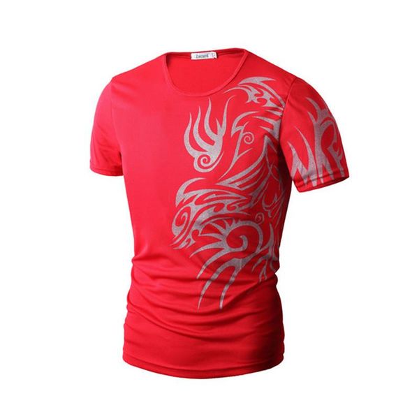 

2021summer men's t-shirt short sleeve tattoo running sports casual fashion t shirts streetwear men clothing t-shirts, White;black