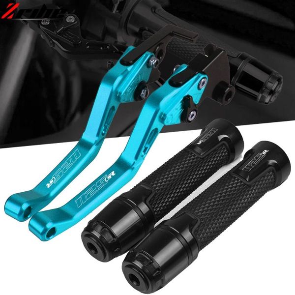 

motorcycle brakes accessories cnc aluminum adjustable brake clutch levers handlebar knobs handle bar hand grips for buell 1125cr 2009