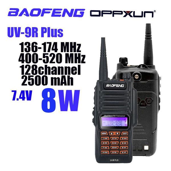 

baofeng uv-9r plus portable cb radio station uv9r walkie talkie waterproof vhf uhf