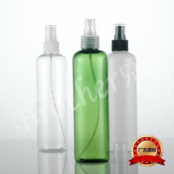 

300ml plastic round shoulder spray bottle vial pure exposed 10pcs/lot storage bottles & jars