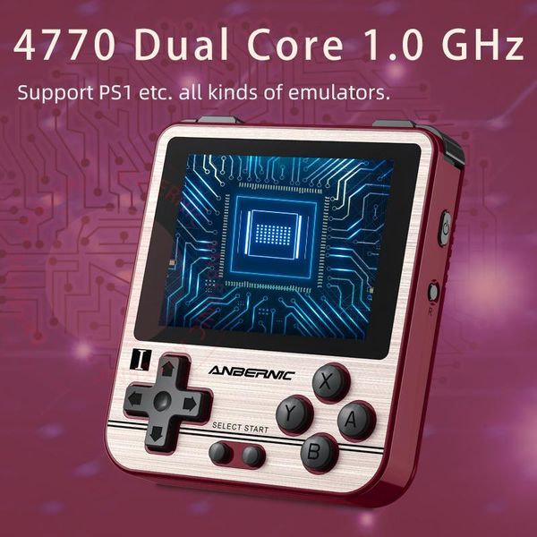 

portable game players 2021 rg280v retro handheld console open sourse system cnc shell ps116g external tf card 32g 64g pocket rg280