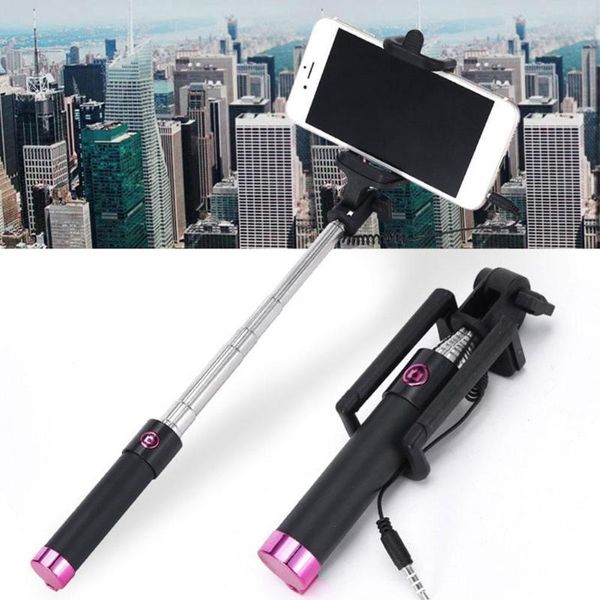 

portable extendable monopod self-pole handheld wired selfie stick for convenient phone po supplies accesscories monopods