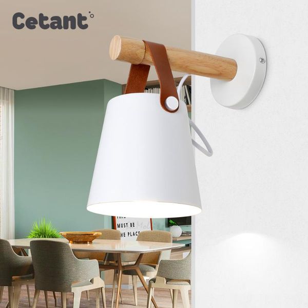 

modern minimalist wall lamp white bedside bathroom living room indoor led home lighting e27