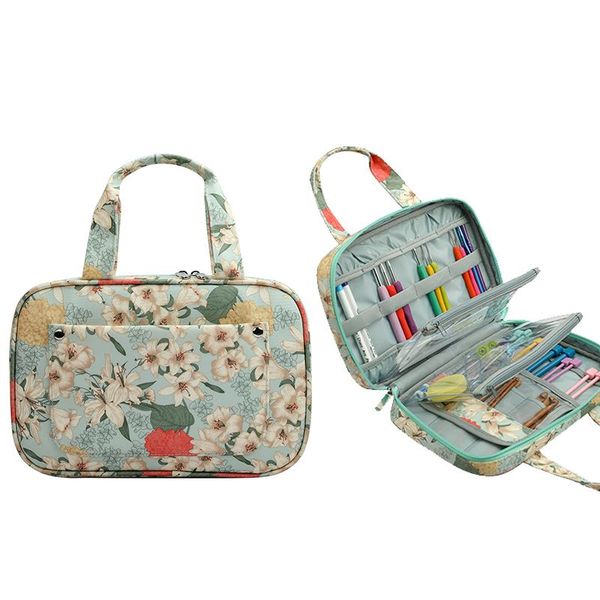 

large capacity sewing storage handbag multi-functional portable travel home organizer bag for tools &accessories other arts and crafts