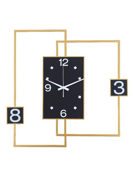 

wall clocks europe modern clock digital silent luxury creative metal decor square duvar saati home eb50wc