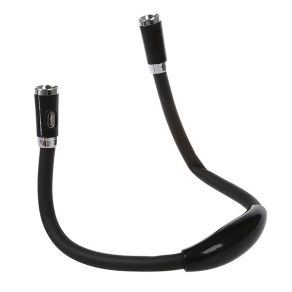 

book lights 5x led flex neck reading light huglight (black 4 modes)