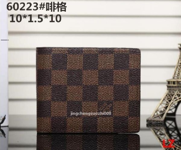 

988 gglvlouisvittonyslvutton plaid style designer mens wallet women wallet high-end it a825, Red;black