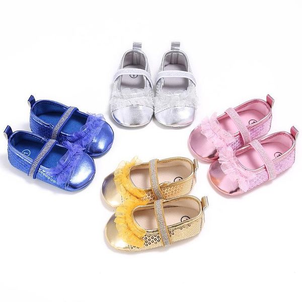 

first walkers baby shoes soft bottom non-slip bling toddler for girls