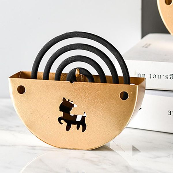 

creative mosquito coil holder nordic style animal shape summer iron anti-mosquito board home decoration other decor