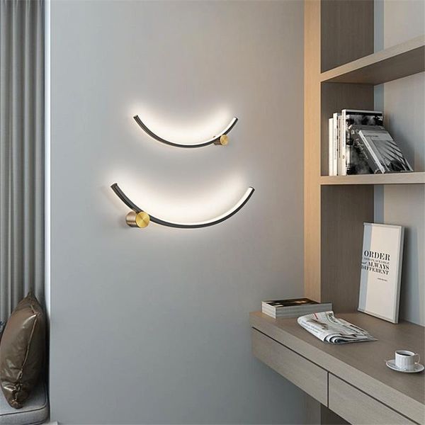 

wall lamp modern designer long strip led living room corridor el bathroom decorative lighting restaurant light fixture