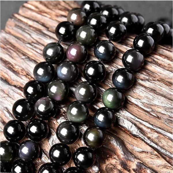 

other selling natural obsidian loose beads round handmade necklace beaded accessories charm jewellery fashion