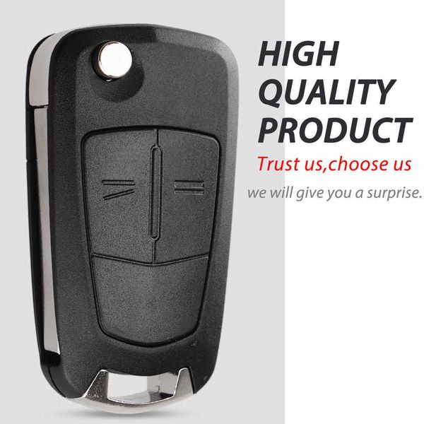 2 Pulsante di Vibrazione Pieghevole Copertura di Chiave Dell'automobile Fob Caso Shell Styling Per Vauxhall Opel Astra H Corsa D Vectra C Zafira Astra Vectra Signum