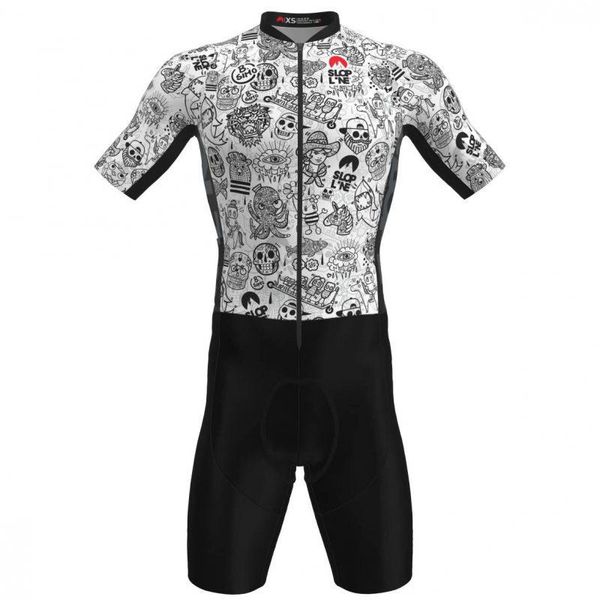 

racing sets slopline men skinsuit cycling jersey triathlon suits maillot hombre breathable bicycle jumpsuit professional mtb wear, Black;blue