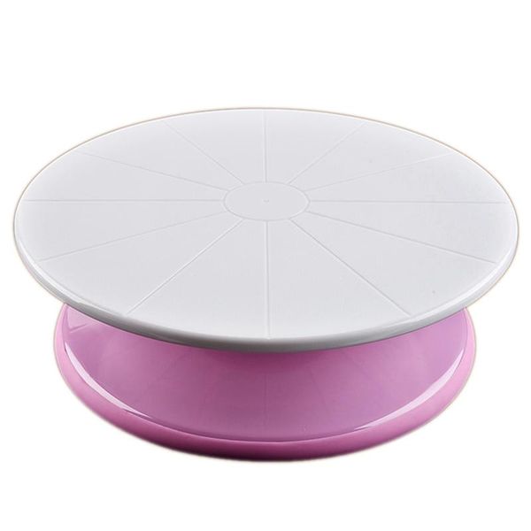 

29cm plastic cake turntable rotating decorating anti-skid round stand rotary table easy to store detachable bakin baking & pastry tools