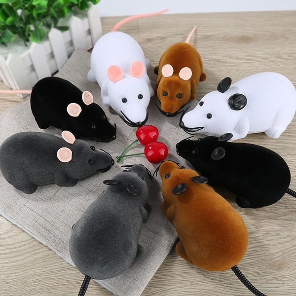 

small animal supplies funny cute remote control mouse electronic wireless novelty for cat dog emulation toy rat accessories