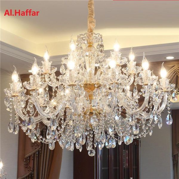 

chandeliers modern clear crystal chandelier lighting decora k9 hanging lights fixture wedding decoration pendant lamp