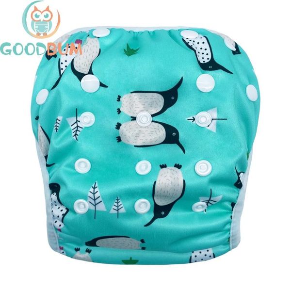

cute pengui swimming diaper baby nappies reusable waterproof pul cloth pool washable swim for diapers