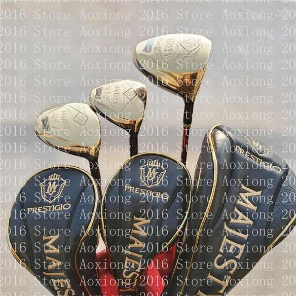 

2021golf clubs majesty prestigio 10 golf and fairway woods/3pcs graphite shaft with head cover r or s flex complete set of1
