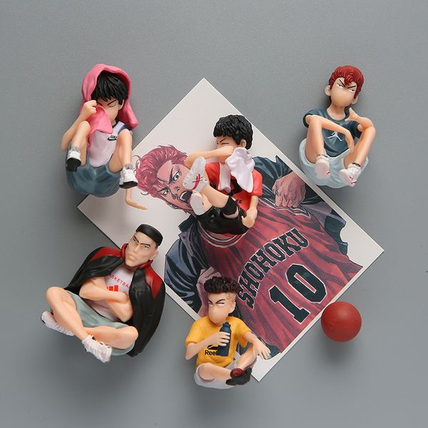 

japanese slam dunk master sakuragi flower path liuchuan maple refrigerator sticker magnetic cartoon cute 3d