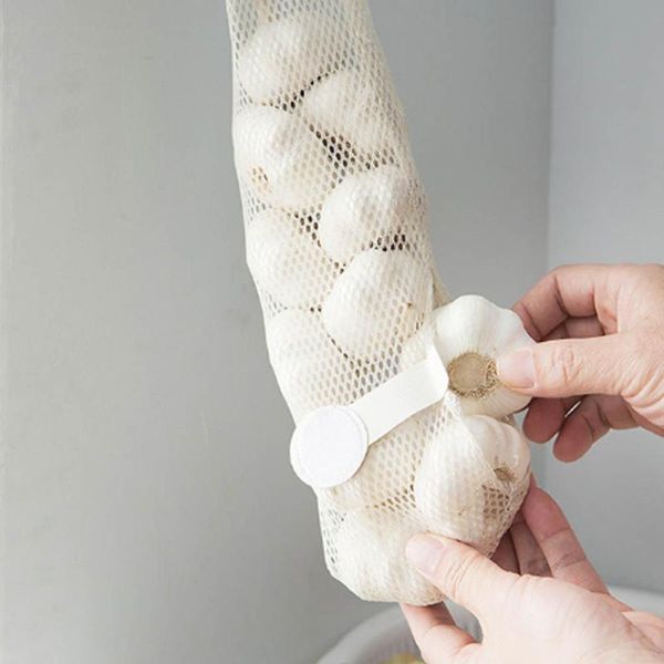 

1pc vegetable onion potato storage hanging hollow breathable mesh bag kitchen garlic ginger bags