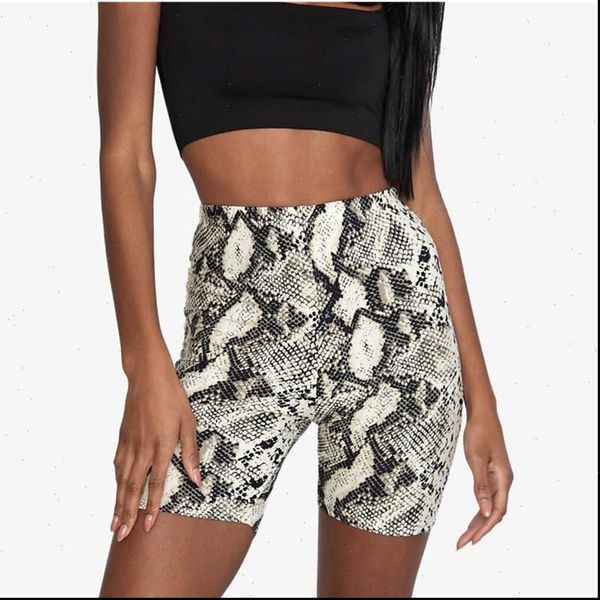 

shorts womens short women leopard biker high waist dance gym sale active sports femme feminino, White;black