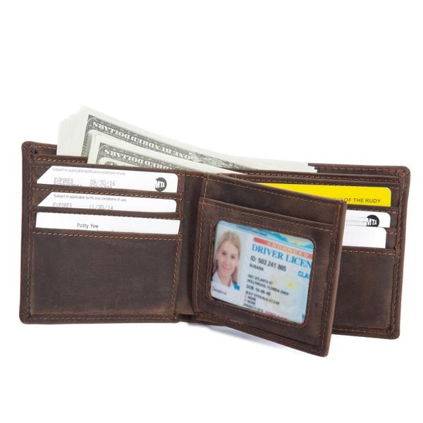 

wallets 100% genuine leather men short real male clutch boy gift cash purse card holder wallet 3 fold, Red;black