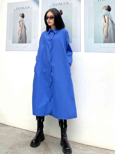 

high fashion superior sales vintage buttons above loose shirt comfortable dress the ladies long dresses of cotton, Black;gray