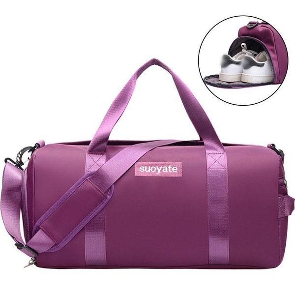 

outdoor bags large capacity yoga fitness bag sports gym dry wet handbags for women travel duffle men training foldable big xa667wb