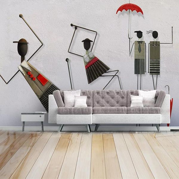 

wallpapers drop custom mural wallpaper modern 3d stereoscopic embossed abstract art wall painting cartoon character murals