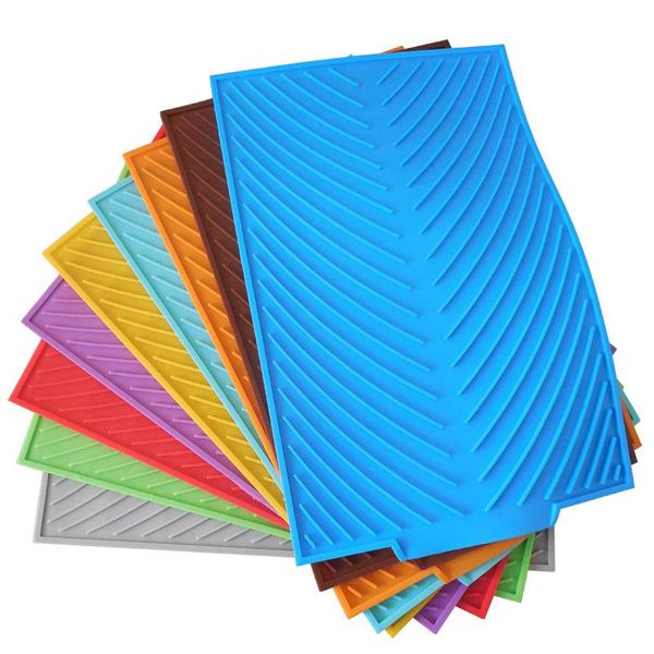 

mats & pads silicone drain pad drying mat pots for kitchen non-slip pans anti-scald utensils