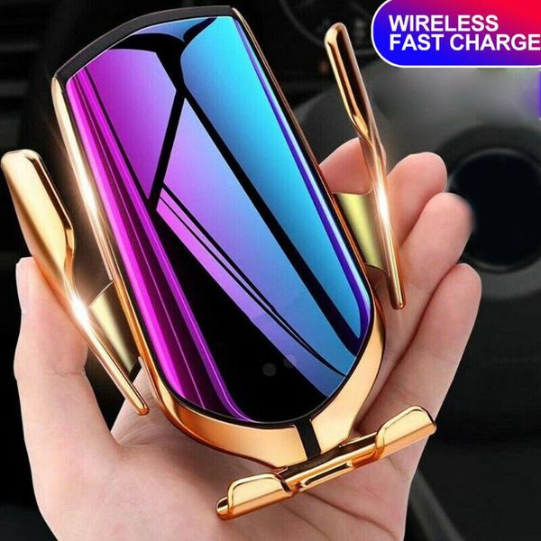 

car wireless charger suction cup bracket intelligent induction for 4 inch to 6.5 screen model vdx99 cell phone mounts & holders