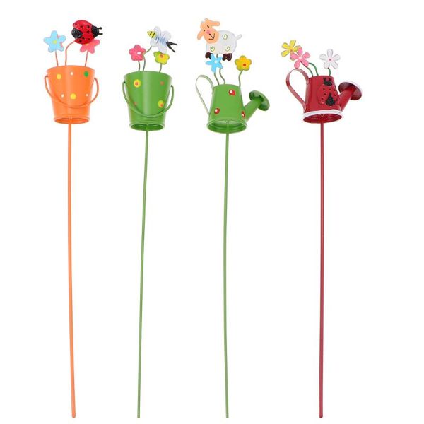 

watering equipments 4pcs plant inserting ornaments pot modeling decorations