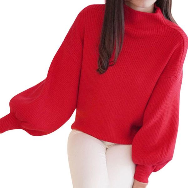 

women's sweaters 2021 autumn winter women knitted pullovers turtleneck long sleeve solid color slim elastic short sweater 215, White;black