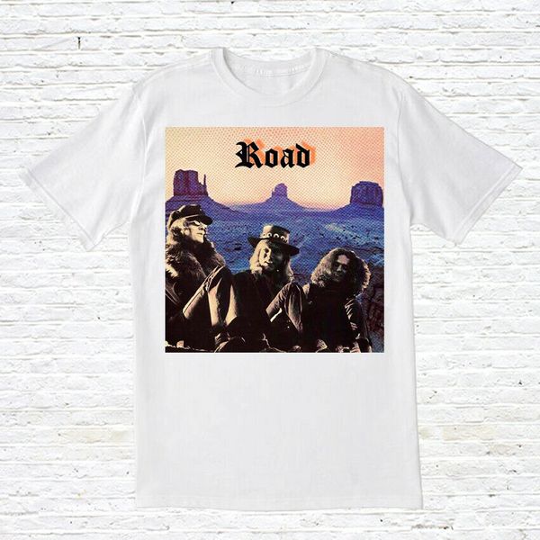 

road t-shirt (proto-metal / 1972 / heavy psych), White;black