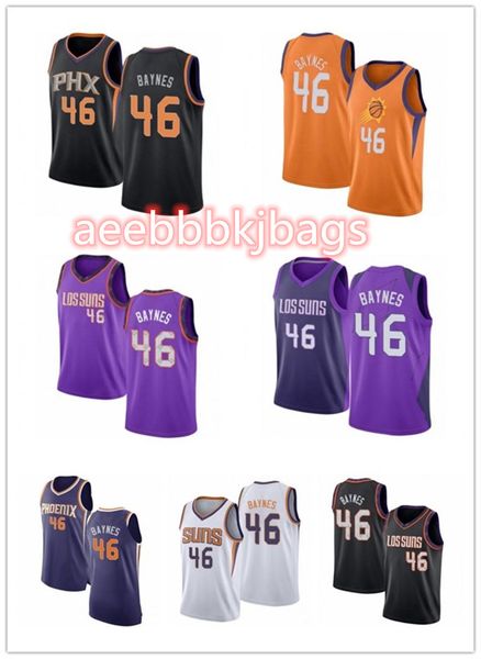 

2021 custom men women youth 46 baynes basketball jerseys red blue jersey leave number name, Black;red