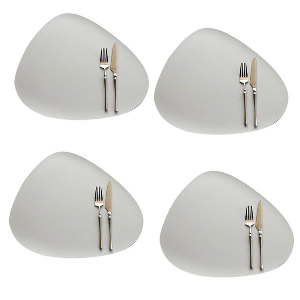 

mats & pads 4pcs triangular insulation placemat non-slip tablecloth waterproof washable deskdecorations and accessories