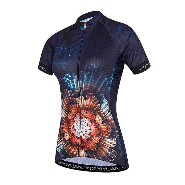 

racing jackets keyiyuan women jersey summer short sleeve clothes road mtb bike clothing ropa ciclismo mujer fietskleding dames, Black;red