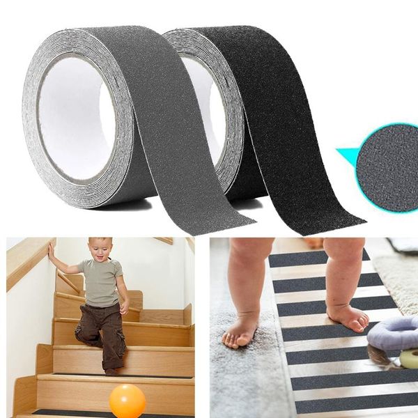 

bath mats black self-adhesive matte anti-skid strip for stairs outdoor/indoor waterproof 5m by 2cm/5cm non skid tape stair steps