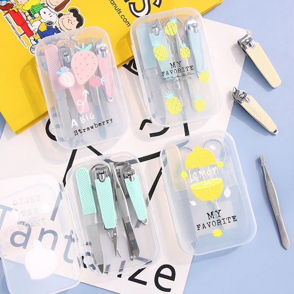 

set small fresh lovely student home korean enhancement tool portable nail clipper