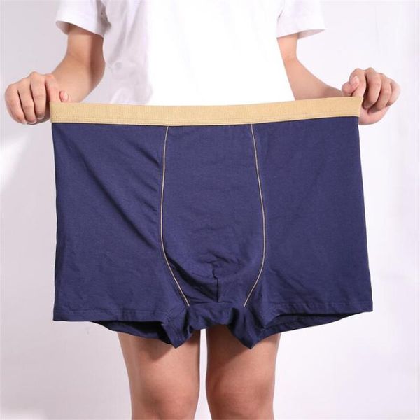 

underpants plus size men underwear 4pcs/lot homme cotton underware breathable seamless family panties male boxer 9xl, Black;white
