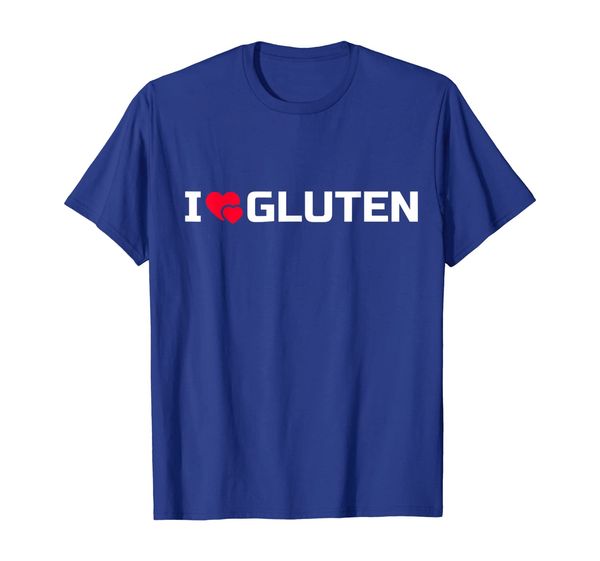 

i love (heart) gluten funny food trend healthy eats t-shirt, White;black