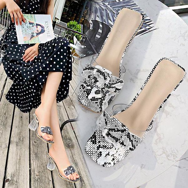 

dress shoes 2021 spring and autumn white korean fairy crystal fashion sandals for ladies transparent square root high heels, Black